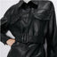 Isabella - Manteau Trench en Cuir pour Femme - Alea