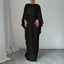 Maxi Robe Plissée Fluide à Manches Chauve-Souris - Alea