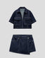 Ensemble en denim 2 pièces : top et jupe assortis - Alea