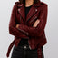 Veste en Cuir Slim Fit pour Femmes - Style Biker - Alea