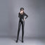 Pantalon taille haute en PU chic pour femmes - Alea