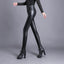 Pantalon taille haute en PU chic pour femmes - Alea