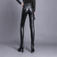 Pantalon taille haute en PU chic pour femmes - Alea