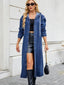 Long Denim Trench Coat for Women - Alea