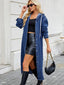 Long Denim Trench Coat for Women - Alea