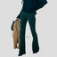 Pantalon vintage en velours côtelé taille haute pour femmes - Alea