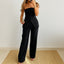 Top sans bretelles et pantalon taille haute - Alea