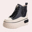 Bottines Femme à Plateforme avec Lacets et Fermeture Éclair - Alea