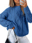 Pull oversize en tricot torsadé pour femmes - Alea