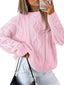 Pull oversize en tricot torsadé pour femmes - Alea