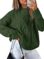 Pull oversize en tricot torsadé pour femmes - Alea