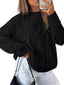 Pull oversize en tricot torsadé pour femmes - Alea