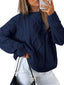 Pull oversize en tricot torsadé pour femmes - Alea
