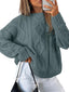 Pull oversize en tricot torsadé pour femmes - Alea