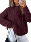 Pull oversize en tricot torsadé pour femmes - Alea