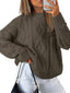 Pull oversize en tricot torsadé pour femmes - Alea