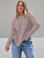 Pull oversize en tricot torsadé pour femmes - Alea