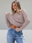 Pull oversize en tricot torsadé pour femmes - Alea