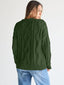 Pull oversize en tricot torsadé pour femmes - Alea