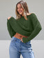 Pull oversize en tricot torsadé pour femmes - Alea