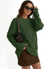 Pull oversize en tricot torsadé pour femmes - Alea
