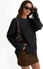 Pull oversize en tricot torsadé pour femmes - Alea
