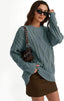 Pull oversize en tricot torsadé pour femmes - Alea