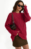 Pull oversize en tricot torsadé pour femmes - Alea