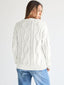 Pull oversize en tricot torsadé pour femmes - Alea
