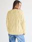 Pull oversize en tricot torsadé pour femmes - Alea