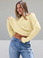 Pull oversize en tricot torsadé pour femmes - Alea