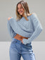 Pull oversize en tricot torsadé pour femmes - Alea