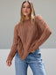 Pull oversize en tricot torsadé pour femmes - Alea