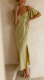 Nalani | Robe Maxi Off-Shoulder avec Manches Papillon - Alea