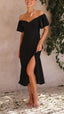 Nalani | Robe Maxi Off-Shoulder avec Manches Papillon - Alea