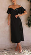 Nalani | Robe Maxi Off-Shoulder avec Manches Papillon - Alea