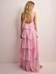 Amira | Robe Maxi Dos Nu à Volants - Alea