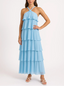 Amira | Robe Maxi Dos Nu à Volants - Alea