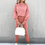 Ensemble Co-ord Femme Confortable avec Manches Bouffantes et Col Montant - Alea
