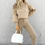 Ensemble Co-ord Femme Confortable avec Manches Bouffantes et Col Montant - Alea