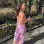 Nylah | Robe Maxi Fleurie à Volants - Alea