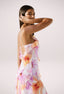 Nylah | Robe Maxi Fleurie à Volants - Alea