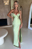 Natalie | Maxi Satin Robe - Alea