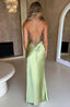 Natalie | Maxi Satin Robe - Alea
