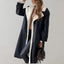 Cora - Manteau moderne long en tissu teddy doublé pour femmes - Alea