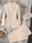 Islara - Élégant Ensemble Blazer Uni à Deux Pièces - Alea
