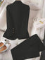 Islara - Élégant Ensemble Blazer Uni à Deux Pièces - Alea