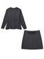 Ensemble Blazer et Jupe en Tissu Tweed - Alea