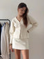 Ensemble Blazer et Jupe en Tissu Tweed - Alea