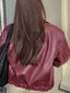 Nora | Veste Bordeaux Femme Automne Hiver